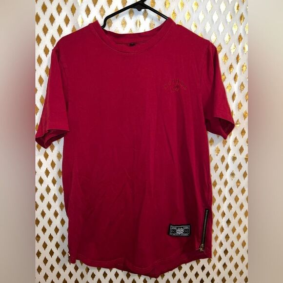 Lotuss classic red t shirt with zippers size S - Picture 1 of 4
